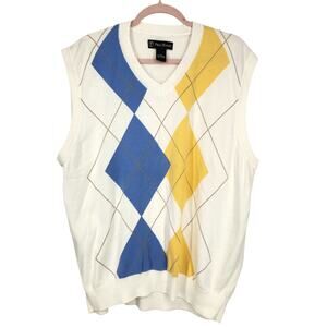 Pro Tour Argyle Sweater Vest Size XL Unisex